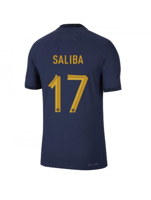 Frankrike William Saliba #17 Replika Hemmakläder VM 2022 Kortärmad